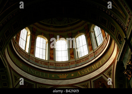 Interior view of Estergom - Esztergom Cathedral -  Basilica Dome,  Virgin Mary Assumed into Heaven, Hungary November 2007 Stock Photo