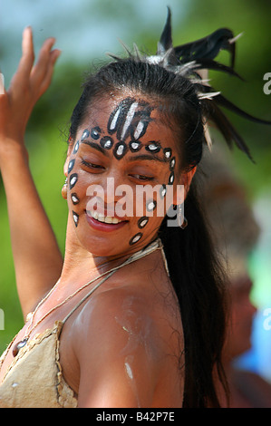 Moais Female Dancer Easter Island Southeast Pacific Ocean Rapa Nui ...