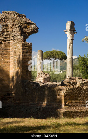 Hadrian's Villa, the Roman Emperor's 'Villa', erected in 118 and 138 AD on 150 acres. It was built by Rome's greatest builder, Stock Photo