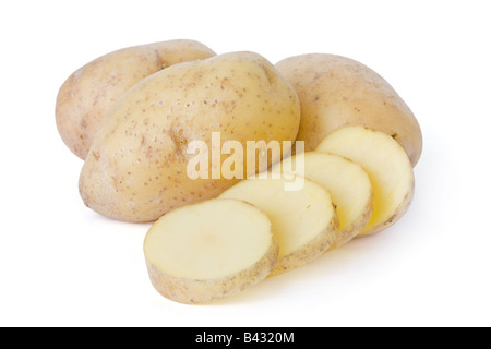 Potatoes isolated on white background Stock Photo