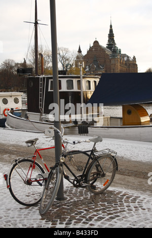 Bikes in Stockholm Stock Photo