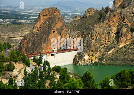 View of the Embalse Del Carcabo. Segura river, Regional Park, Murcia ...