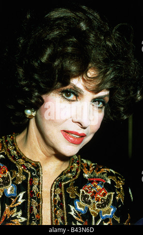 Lollobrigida, Gina, * 4.7.1927, Italian actress, portrait, 1980s, 80s , Stock Photo