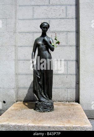 geography / travel, Germany, Bavaria, Munich, monuments, Julia Statue in front of the old city hall, , Additional-Rights-Clearance-Info-Not-Available Stock Photo