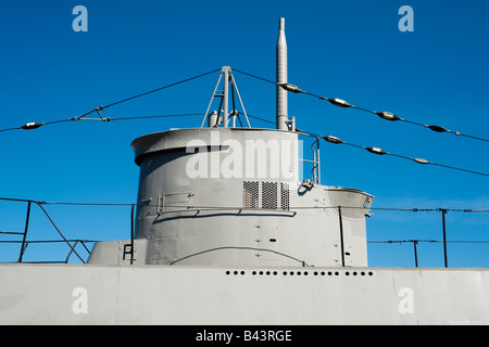 Finnish submarine, 'Vesikko' (1933), preserved on Suomenlinna island fortress, near Helsinki Finland. Stock Photo