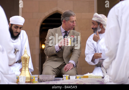 Prince Charles and Sultan of Oman Qaboos bin Said al Said, Muscat