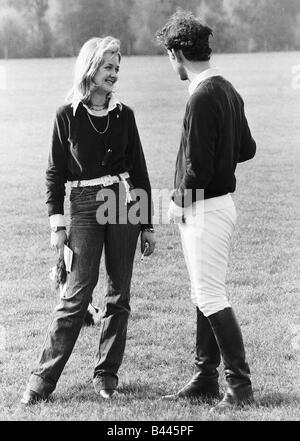 Prince Charles with former girlfriend Jane Ward May 1978 Stock Photo