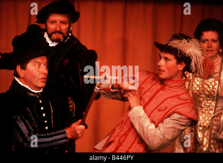 Prince Edward plays servant Biondello in the Taming of the Shrew at Haddo House Aberdeenshire August 1985