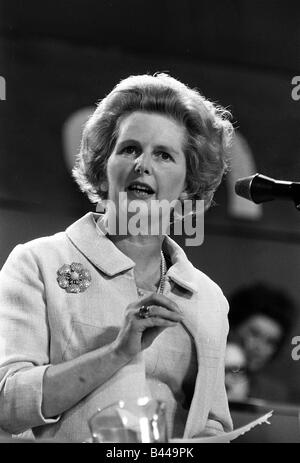 Margaret Thatcher Oct 1967 making speech at the Conservative Party Conferance Stock Photo