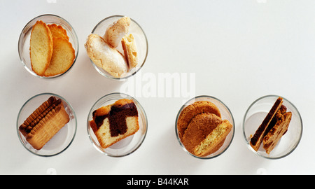 assorted biscuits for tiramisu Stock Photo