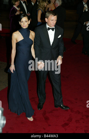 Actor Daniel Craig and Satsuki Mitchell pose for photographers world premiere of the latest James Bond movie Casino Royale Stock Photo