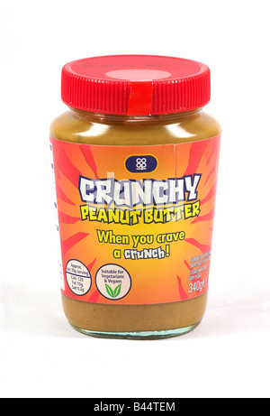 Jar of Peanut Butter Stock Photo