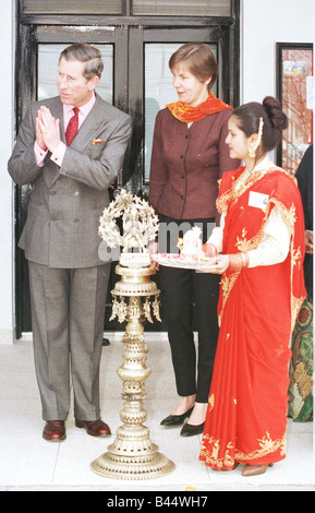 Prince Charles visits British Council in Kathmandu Nepal February 1998 Stock Photo