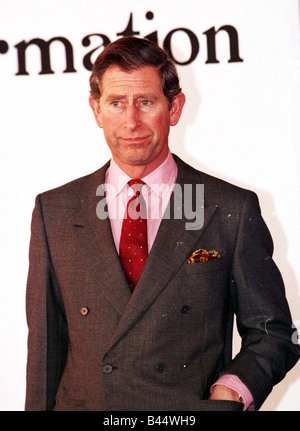 Prince Charles visits British Council in Katmandu Nepal February 1998 Stock Photo