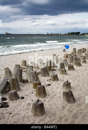 Beach  in the city of Hel, Hel Peninsula, Poland Stock Photo