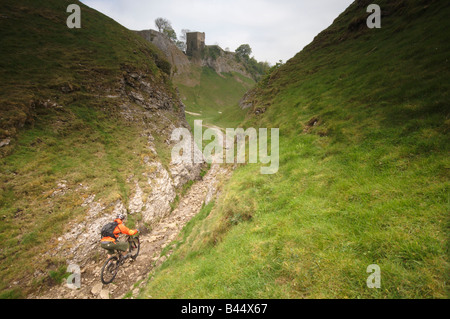 mountain biking in the peak district,derbyshire,UK Stock Photo