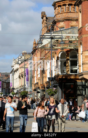 Briggate Leeds, the heart of the retail area. Stock Photo