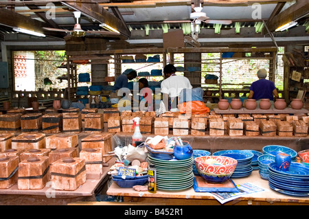 Earthworks pottery in St Thomas Parish Barbados Stock Photo