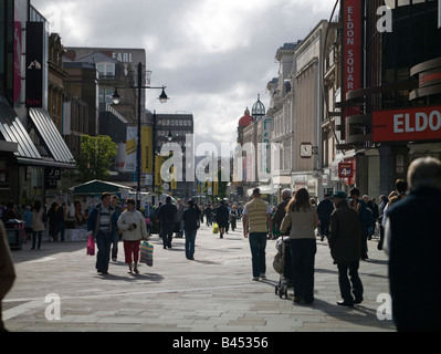 Northumberland Street, Newcastle Upon Tyne, main shopping street, North East England Stock Photo