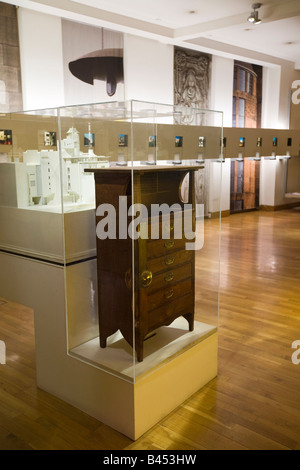 UK Scotland Glasgow Mitchell Lane The Lighthouse Charles Rennie Mackintosh exhibition cabinet from Glasgow Herald office Stock Photo