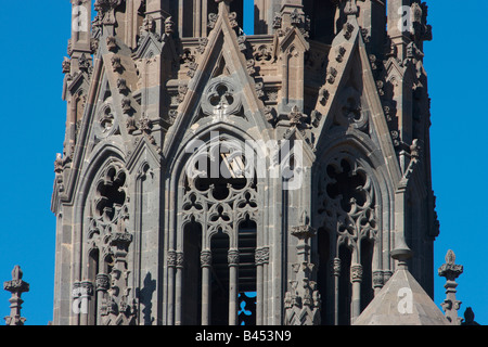 Iglesia de San Juan Bautista (Saint John the Baptist church) in Arucas on Gran Canaria in the Canary Islands Stock Photo