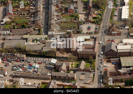 An aerial view of the Red House Glass Cone in Wordsley Stourbridge ...