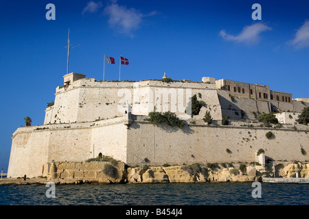 Fort in the sea, Fort St. Elmo, Valletta, Malta Stock Photo