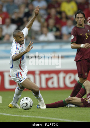 Sport, football, world championships, semifinal, Portugal versus France, (0:1), Munich, 5.7.2006, , Additional-Rights-Clearance-Info-Not-Available Stock Photo