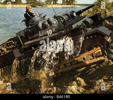 German battle tank on the Eastern Front, 1941 Stock Photo - Alamy