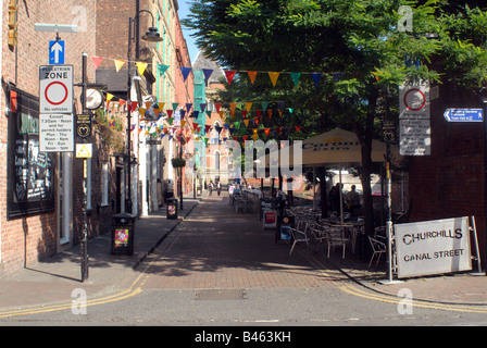 Canal Street Manchester Stock Photo