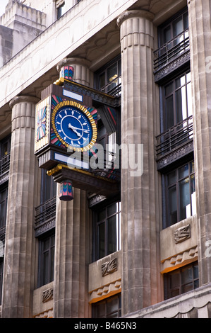 Clock on Daily Telegraph building Fleet Street London United Kingdom Stock Photo