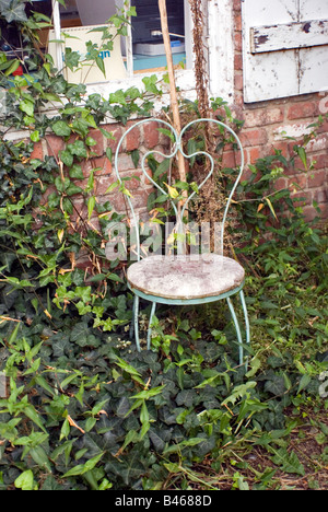old chair in garden Stock Photo