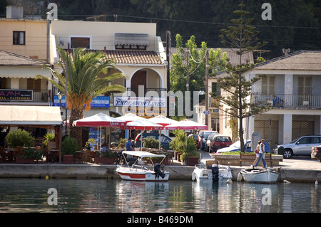 Sami harbour in Kefalonia Stock Photo