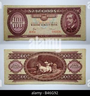 Bank notes from Hungary, florentinus forint's Stock Photo