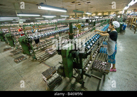 Shatuo Silk Factory in Hotan Xinjiang Province China Stock Photo