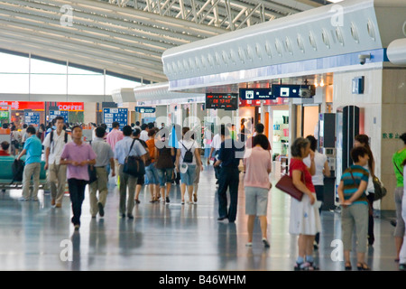 Departure Terminal at Xian Yang Airport in Xian China Stock Photo