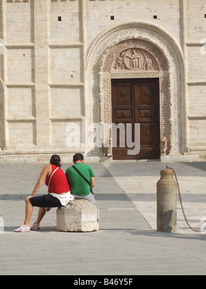 san rufino cathedral in assisi, italy Stock Photo