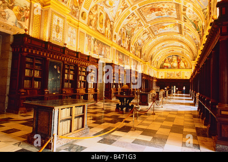 Spain - Madrid - neighbourhood - 'Royal Monastery of San Lorenzo El real' - Library Spain - Madrid - neighbourhood - 'Royal Monastery of San Lorenzo El real' - Library