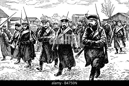 events, First World War / WWI, Eastern Front, marching Russian soldiers, 1914, Stock Photo