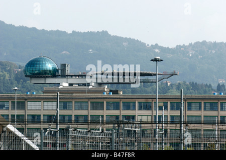 Lingotto building with Renzo Piano's bubble. Turin, Italy. Stock Photo