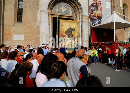 Padua,Italy,13 June 2008,feast of St.Anthony.The statue of the Saint is taken into procession Stock Photo