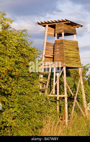 Hunters raised stand Stock Photo
