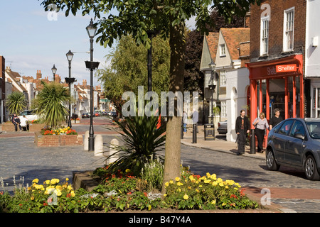 faversham town centre high street kent england uk gb Stock Photo