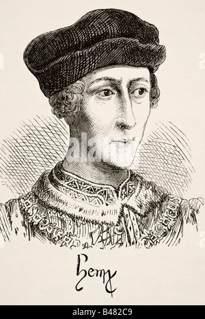 King Henry VI of England, 1421 - 1471. Stock Photo