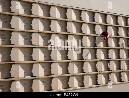 Memorial to the victims of September 11, 2001 terrorist attacks at the WTC Stock Photo