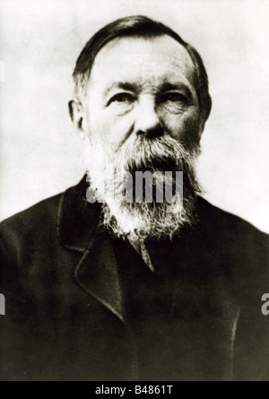 Engels, Friedrich, 28.11.1820 - 5.8.1895, German politician and author/writer, portrait, circa 1895, , Stock Photo