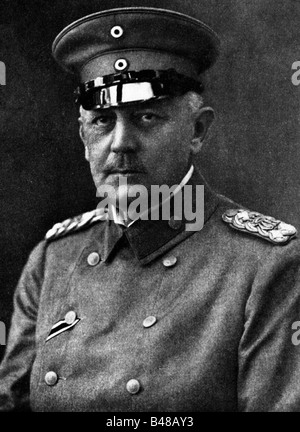 Moltke, Helmuth Johannes von, 23.5.1848 - 18.6.1916, German general, Chief of German General Staff 1.1.1906 - 3.11.1914, portrait, Kopblenz, 1914, Stock Photo