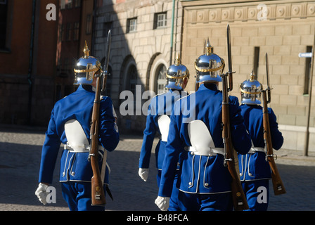 Changing of the Guard, Royal Palace, Stockholm, Sweden. Stock Photo
