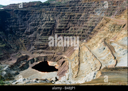 Lavender Pit Copper Mine, Bisbee Arizona (AZ) Stock Photo