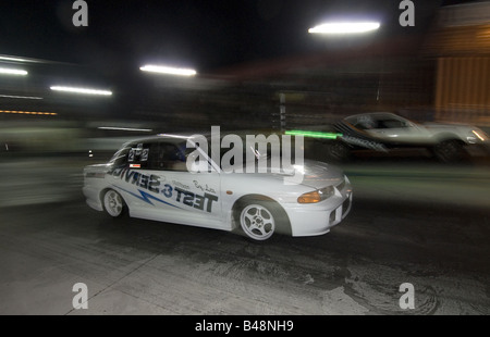 Drag car racing Bangkok Stock Photo